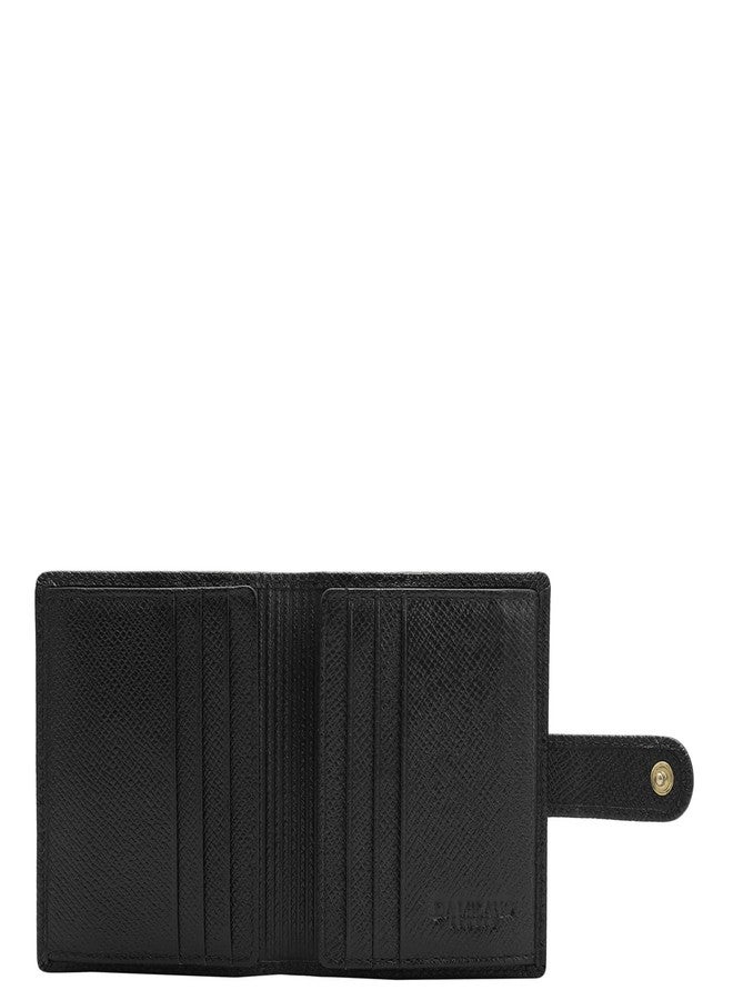 Da Milano Leather Card Holder for Men & for Women - Black - Image 3